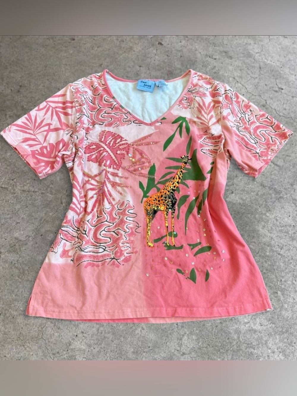 Y2K Jane Ashley Sequin Top